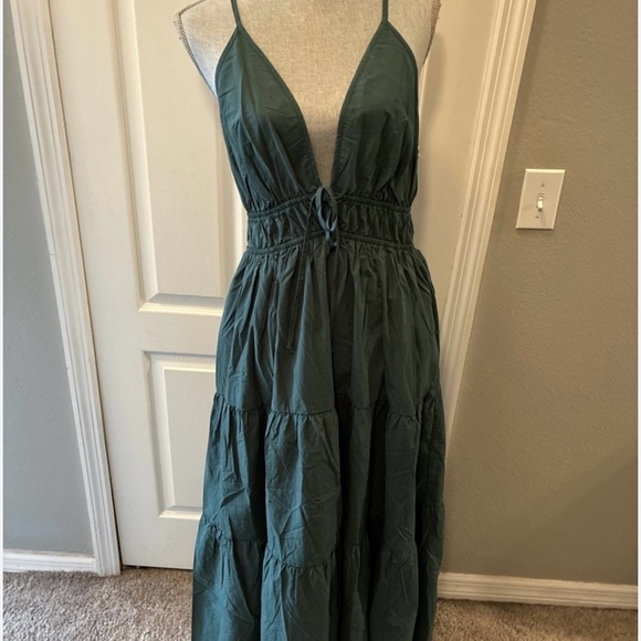 Young Fabulous & Broke Deep Green Maxi Dress - Picture 1 of 3
